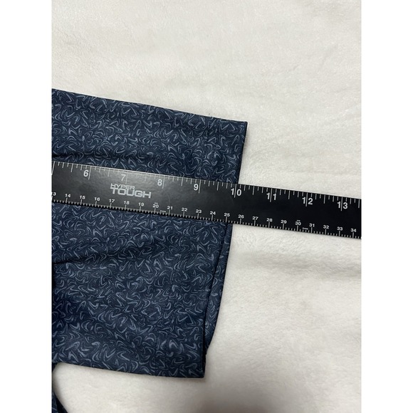 Greg Norman ML75 Play Dry Men's Polo Shirt Navy Blue Geometric Size L - Picture 6 of 10